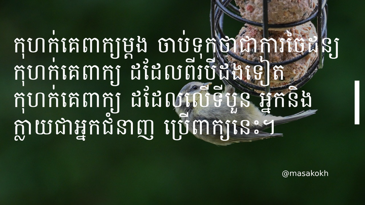ពាក្យកុហក់